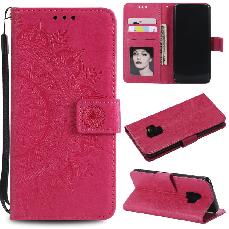 For Samsung Galaxy S9 Totem Flower Embossed Horizontal Flip TPU + PU Leather Case with Holder & Card Slots & Wallet