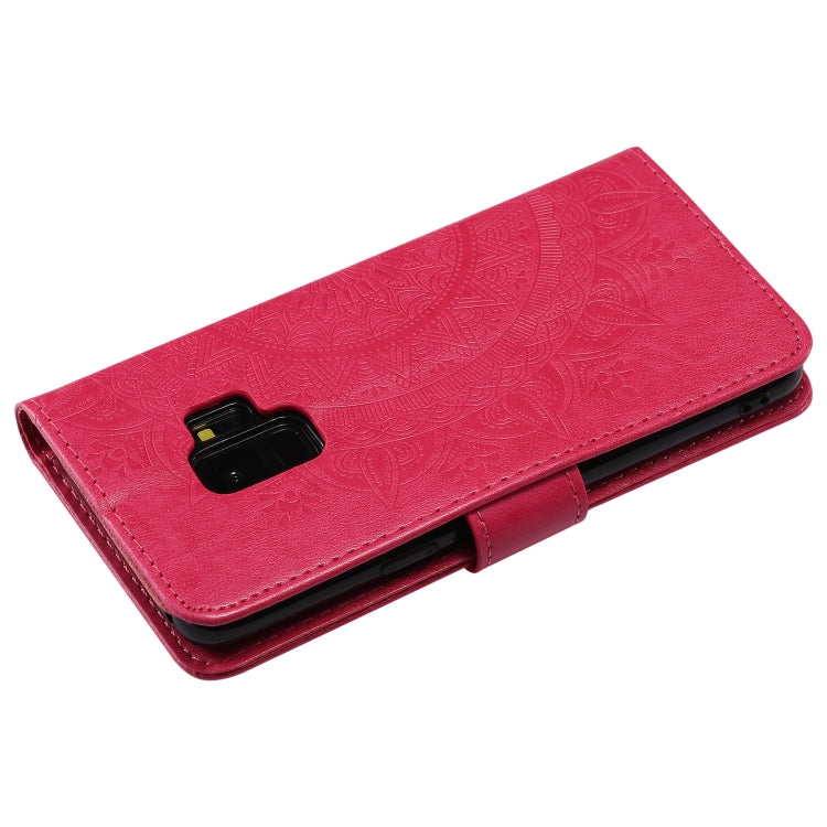 For Samsung Galaxy S9 Totem Flower Embossed Horizontal Flip TPU + PU Leather Case with Holder & Card Slots & Wallet