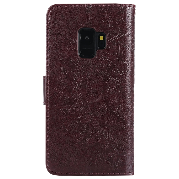 For Samsung Galaxy S9 Totem Flower Embossed Horizontal Flip TPU + PU Leather Case with Holder & Card Slots & Wallet