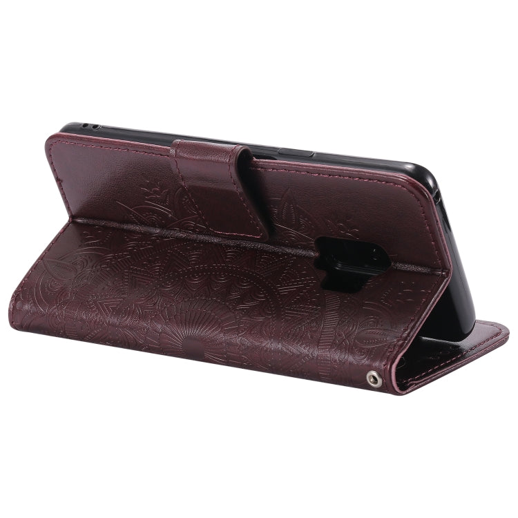 For Samsung Galaxy S9 Totem Flower Embossed Horizontal Flip TPU + PU Leather Case with Holder & Card Slots & Wallet