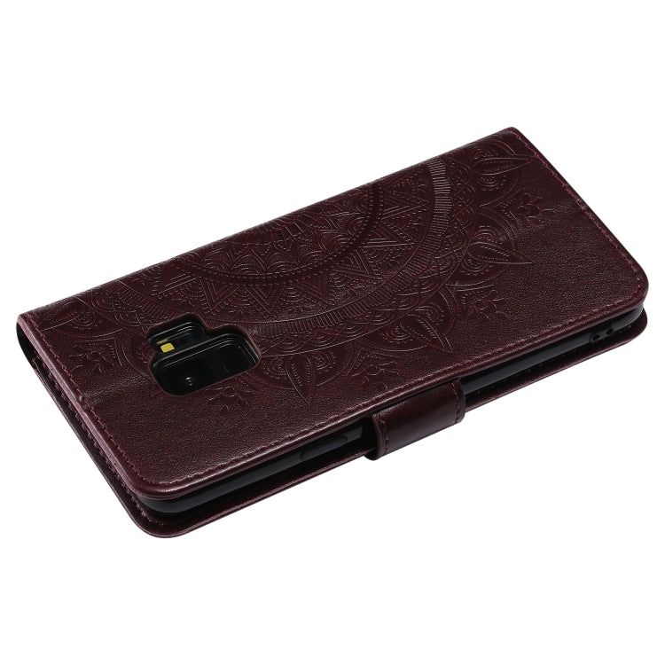 For Samsung Galaxy S9 Totem Flower Embossed Horizontal Flip TPU + PU Leather Case with Holder & Card Slots & Wallet