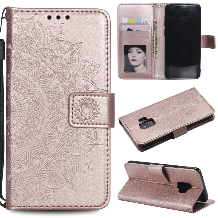 For Samsung Galaxy S9 Totem Flower Embossed Horizontal Flip TPU + PU Leather Case with Holder & Card Slots & Wallet
