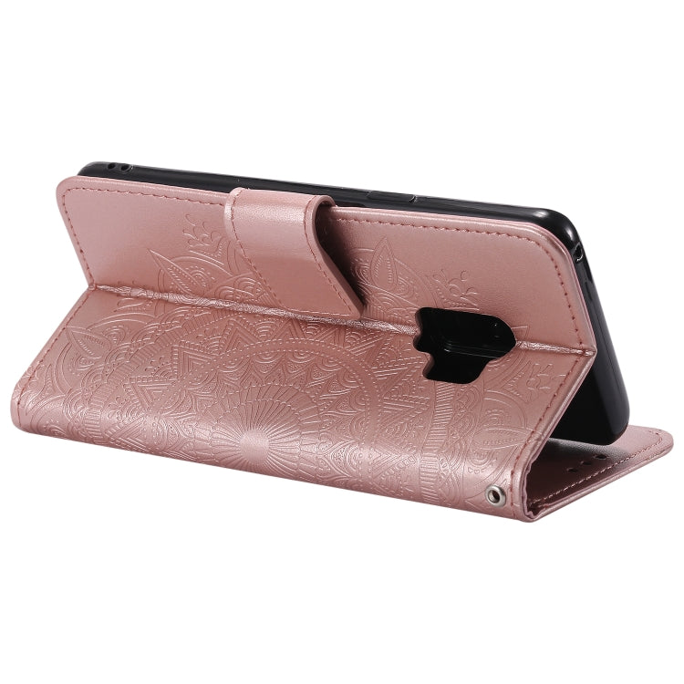 For Samsung Galaxy S9 Totem Flower Embossed Horizontal Flip TPU + PU Leather Case with Holder & Card Slots & Wallet