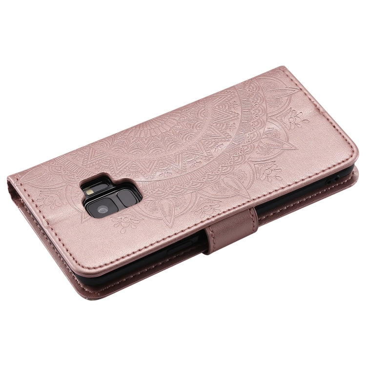 For Samsung Galaxy S9 Totem Flower Embossed Horizontal Flip TPU + PU Leather Case with Holder & Card Slots & Wallet