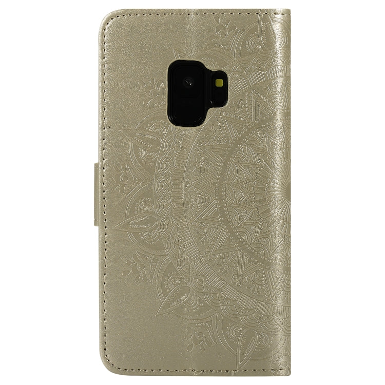 For Samsung Galaxy S9 Totem Flower Embossed Horizontal Flip TPU + PU Leather Case with Holder & Card Slots & Wallet