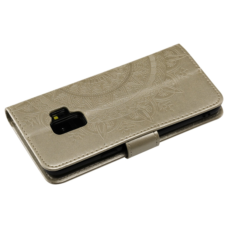 For Samsung Galaxy S9 Totem Flower Embossed Horizontal Flip TPU + PU Leather Case with Holder & Card Slots & Wallet
