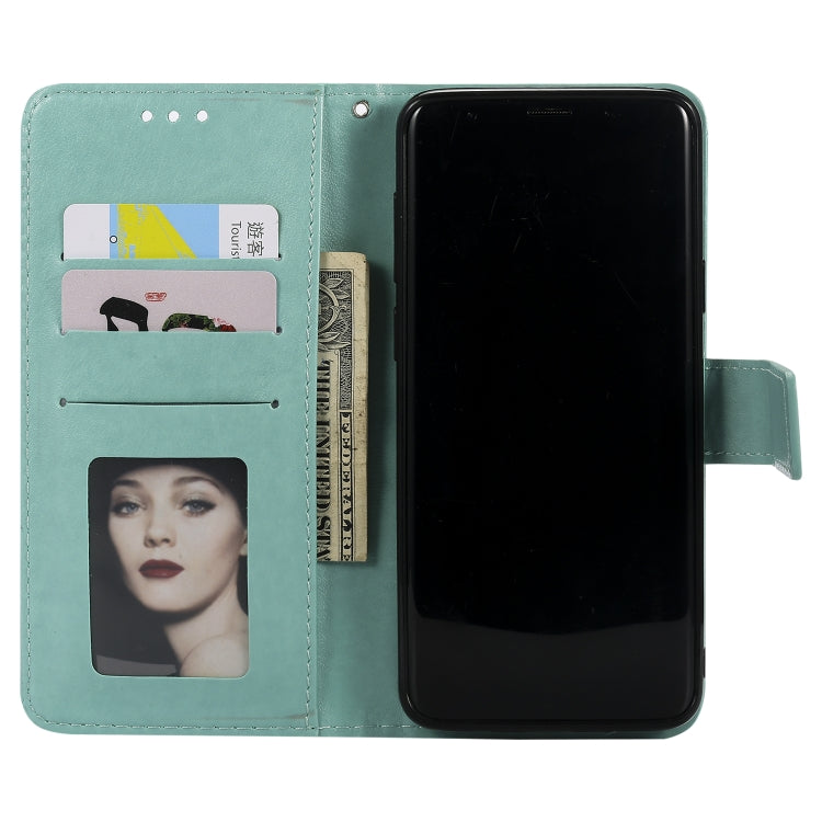 For Samsung Galaxy S9 Plus Totem Flower Embossed Horizontal Flip TPU + PU Leather Case with Holder & Card Slots & Wallet