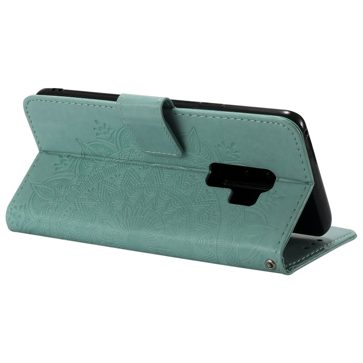 For Samsung Galaxy S9 Plus Totem Flower Embossed Horizontal Flip TPU + PU Leather Case with Holder & Card Slots & Wallet