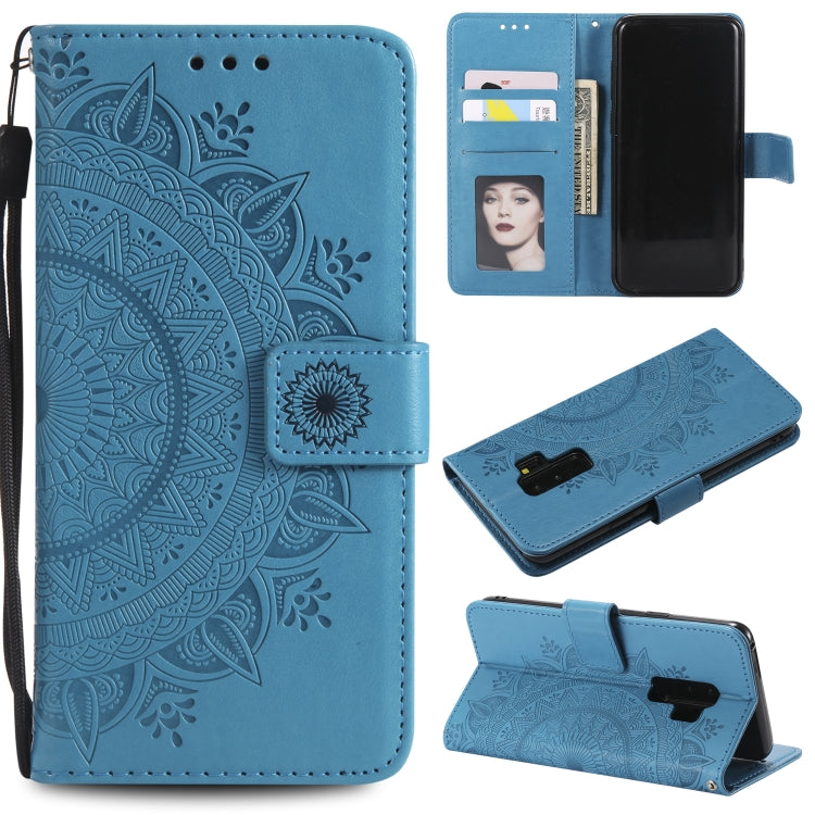 For Samsung Galaxy S9 Plus Totem Flower Embossed Horizontal Flip TPU + PU Leather Case with Holder & Card Slots & Wallet