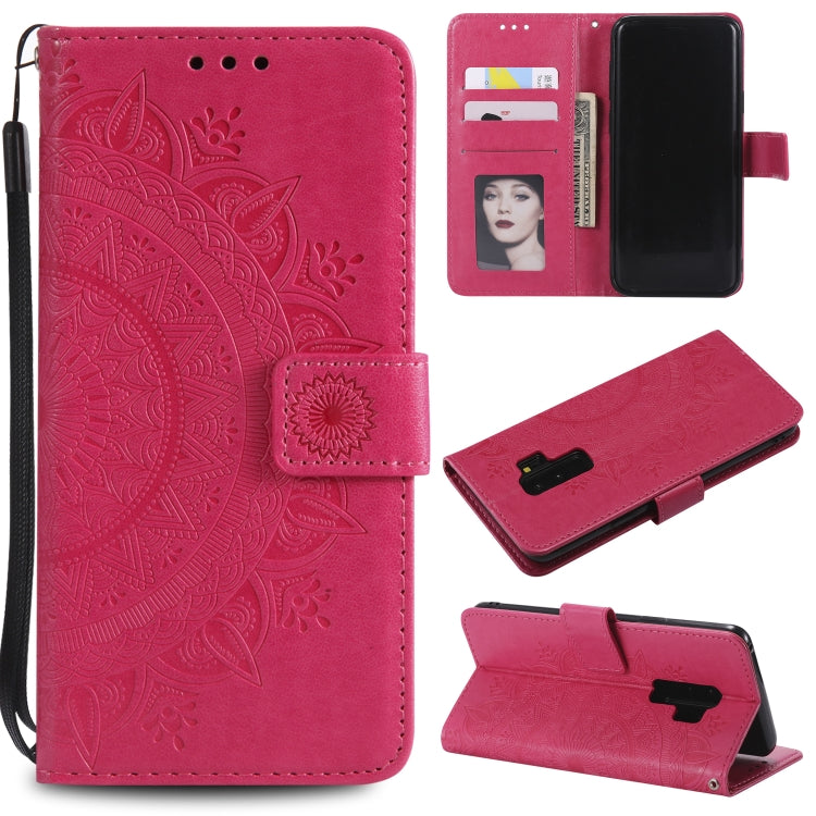 For Samsung Galaxy S9 Plus Totem Flower Embossed Horizontal Flip TPU + PU Leather Case with Holder & Card Slots & Wallet