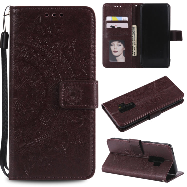 For Samsung Galaxy S9 Plus Totem Flower Embossed Horizontal Flip TPU + PU Leather Case with Holder & Card Slots & Wallet