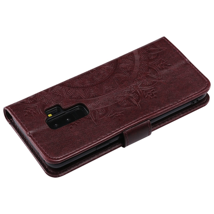 For Samsung Galaxy S9 Plus Totem Flower Embossed Horizontal Flip TPU + PU Leather Case with Holder & Card Slots & Wallet