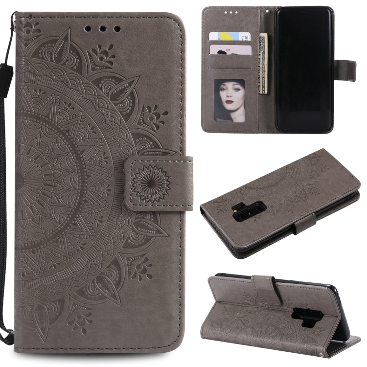 For Samsung Galaxy S9 Plus Totem Flower Embossed Horizontal Flip TPU + PU Leather Case with Holder & Card Slots & Wallet