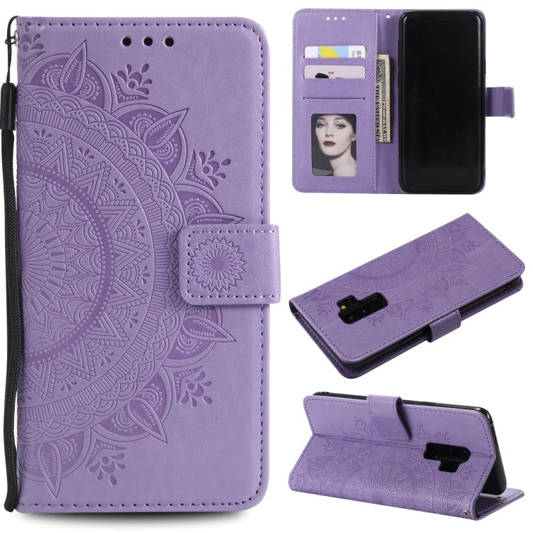 For Samsung Galaxy S9 Plus Totem Flower Embossed Horizontal Flip TPU + PU Leather Case with Holder & Card Slots & Wallet