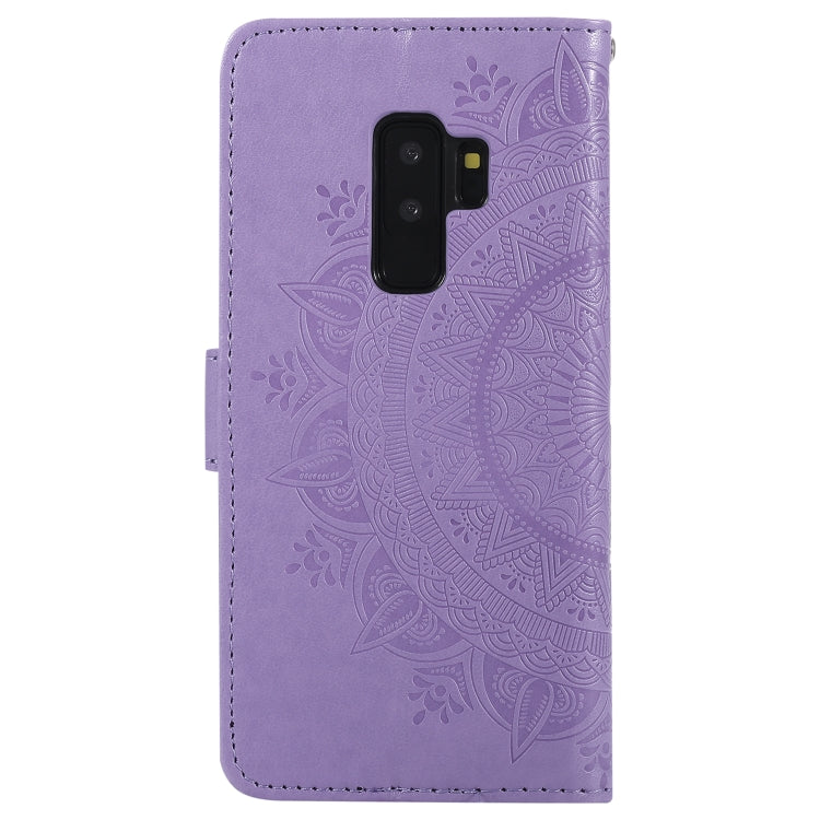 For Samsung Galaxy S9 Plus Totem Flower Embossed Horizontal Flip TPU + PU Leather Case with Holder & Card Slots & Wallet