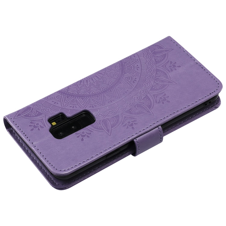For Samsung Galaxy S9 Plus Totem Flower Embossed Horizontal Flip TPU + PU Leather Case with Holder & Card Slots & Wallet