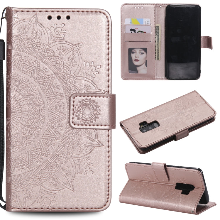 For Samsung Galaxy S9 Plus Totem Flower Embossed Horizontal Flip TPU + PU Leather Case with Holder & Card Slots & Wallet