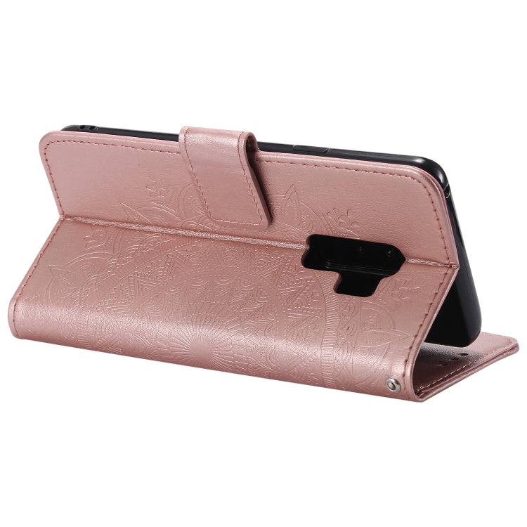 For Samsung Galaxy S9 Plus Totem Flower Embossed Horizontal Flip TPU + PU Leather Case with Holder & Card Slots & Wallet
