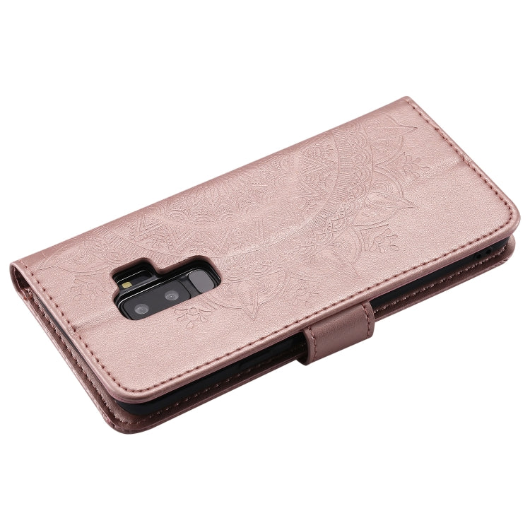 For Samsung Galaxy S9 Plus Totem Flower Embossed Horizontal Flip TPU + PU Leather Case with Holder & Card Slots & Wallet