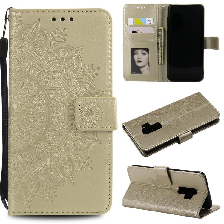 For Samsung Galaxy S9 Plus Totem Flower Embossed Horizontal Flip TPU + PU Leather Case with Holder & Card Slots & Wallet