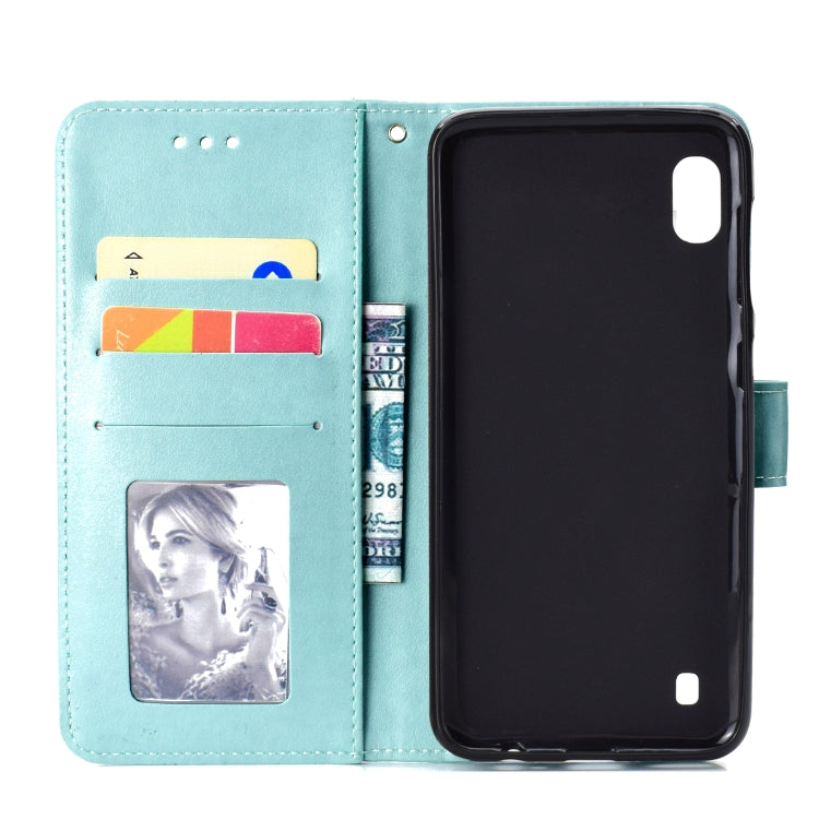 For Samsung Galaxy A01 Totem Flower Embossed Horizontal Flip TPU + PU Leather Case with Holder & Card Slots & Wallet