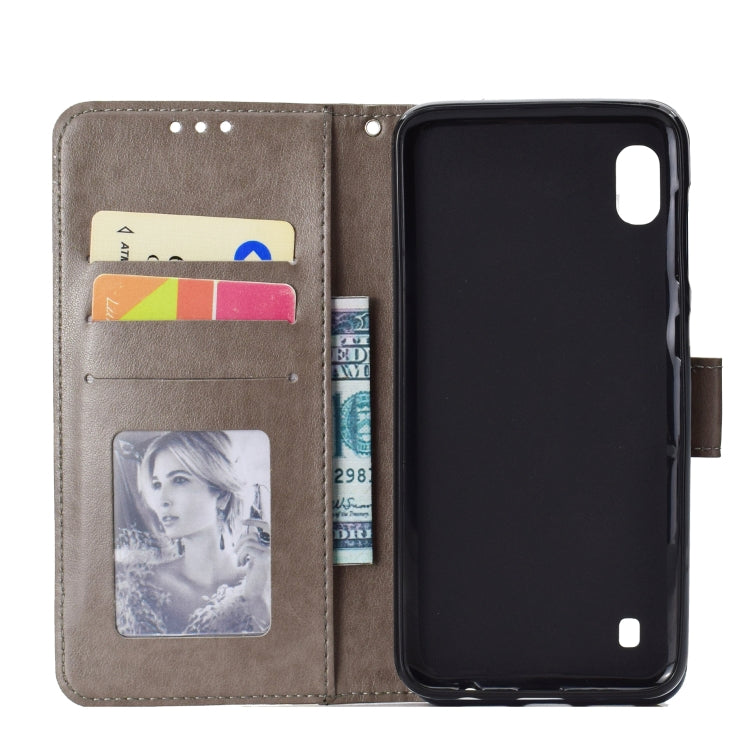 For Samsung Galaxy A01 Totem Flower Embossed Horizontal Flip TPU + PU Leather Case with Holder & Card Slots & Wallet