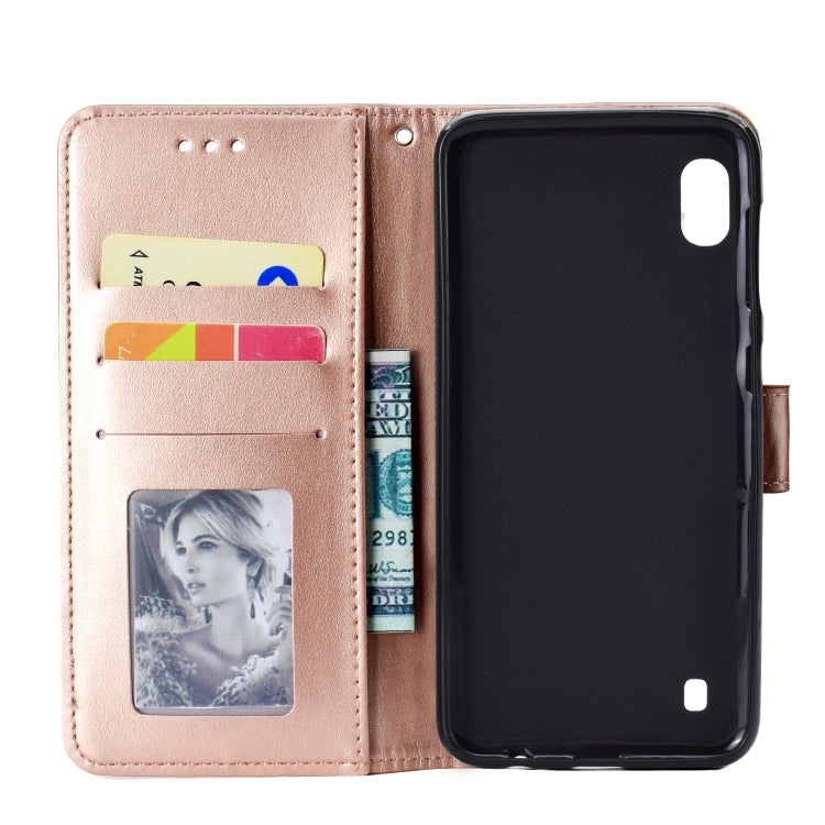 For Samsung Galaxy A01 Totem Flower Embossed Horizontal Flip TPU + PU Leather Case with Holder & Card Slots & Wallet