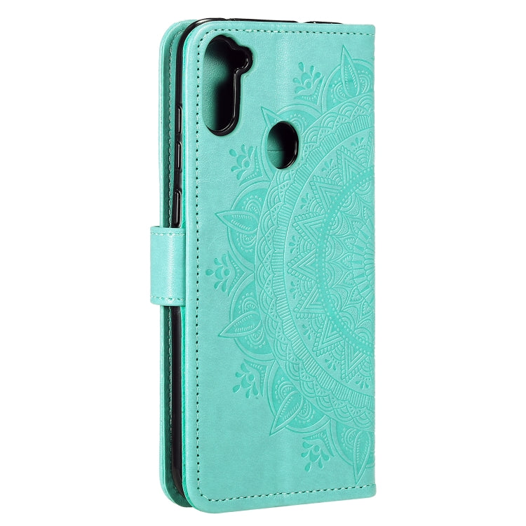 For Samsung Galaxy A11 Totem Flower Embossed Horizontal Flip TPU + PU Leather Case with Holder & Card Slots & Wallet