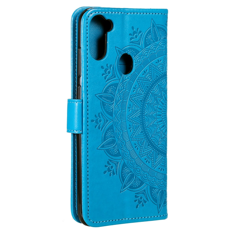 For Samsung Galaxy A11 Totem Flower Embossed Horizontal Flip TPU + PU Leather Case with Holder & Card Slots & Wallet