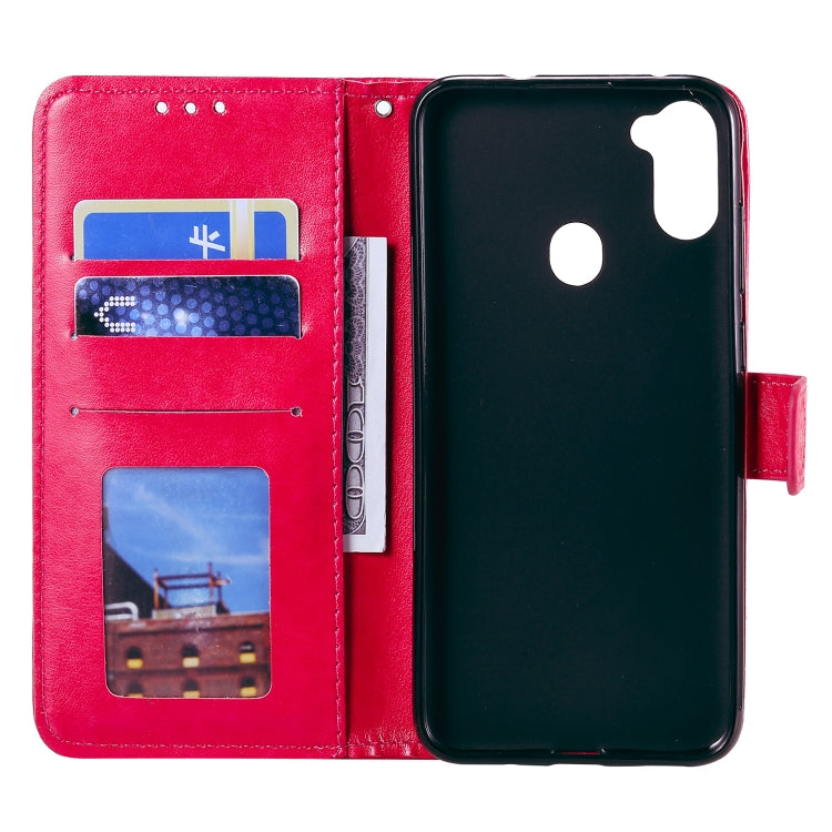 For Samsung Galaxy A11 Totem Flower Embossed Horizontal Flip TPU + PU Leather Case with Holder & Card Slots & Wallet