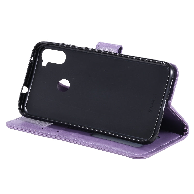 For Samsung Galaxy A11 Totem Flower Embossed Horizontal Flip TPU + PU Leather Case with Holder & Card Slots & Wallet