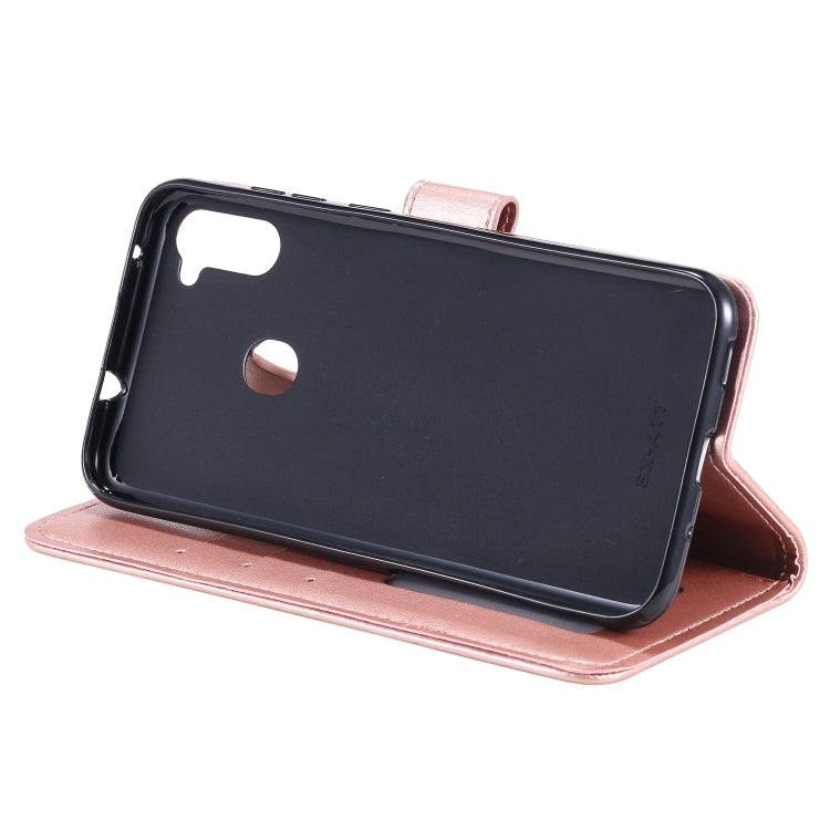 For Samsung Galaxy A11 Totem Flower Embossed Horizontal Flip TPU + PU Leather Case with Holder & Card Slots & Wallet
