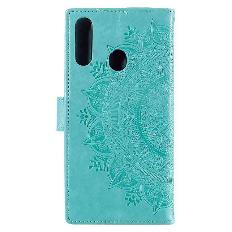 For Samsung Galaxy A20s Totem Flower Embossed Horizontal Flip TPU + PU Leather Case with Holder & Card Slots & Wallet