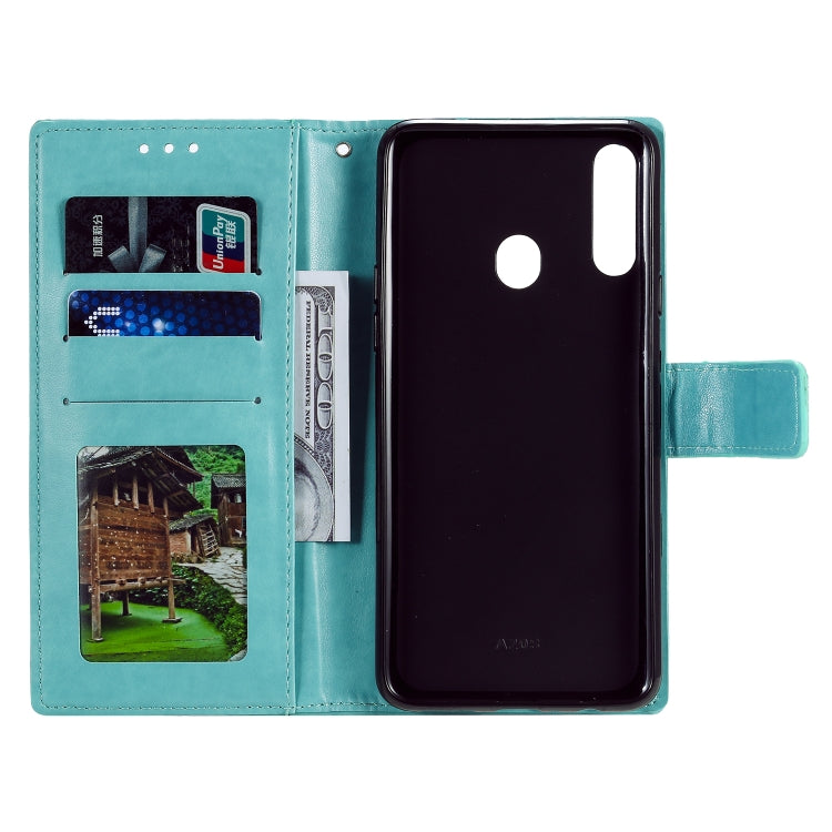 For Samsung Galaxy A20s Totem Flower Embossed Horizontal Flip TPU + PU Leather Case with Holder & Card Slots & Wallet