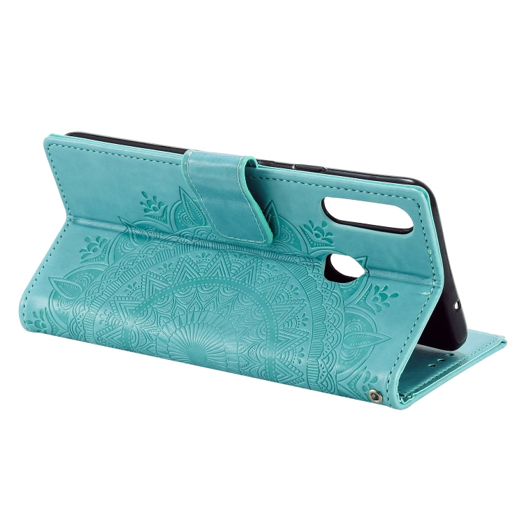 For Samsung Galaxy A20s Totem Flower Embossed Horizontal Flip TPU + PU Leather Case with Holder & Card Slots & Wallet