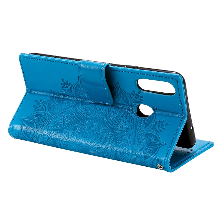 For Samsung Galaxy A20s Totem Flower Embossed Horizontal Flip TPU + PU Leather Case with Holder & Card Slots & Wallet