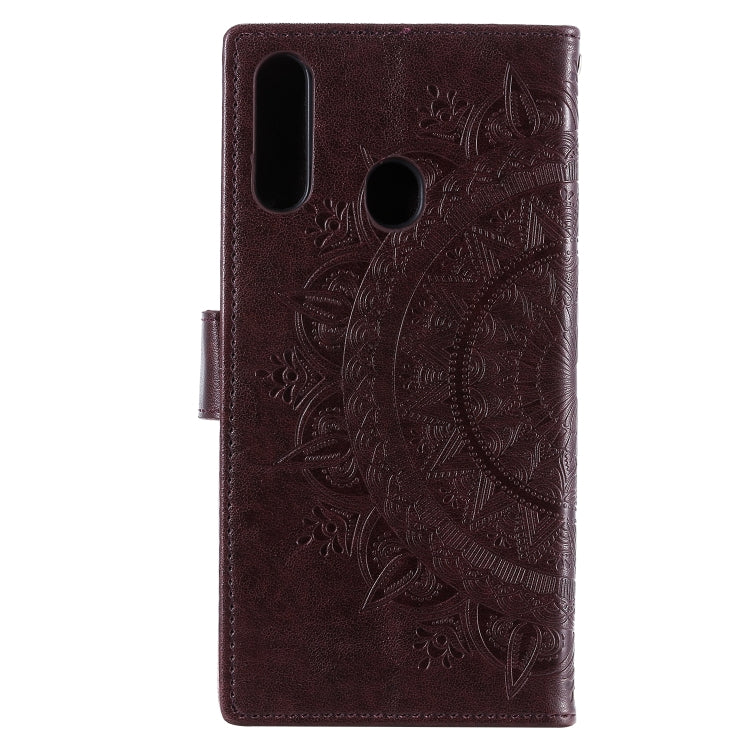 For Samsung Galaxy A20s Totem Flower Embossed Horizontal Flip TPU + PU Leather Case with Holder & Card Slots & Wallet