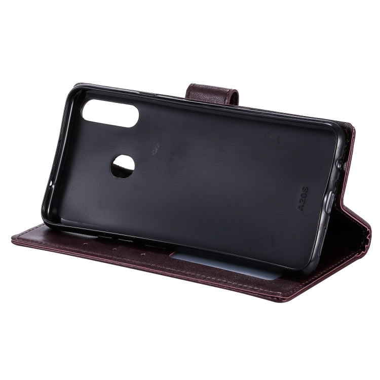 For Samsung Galaxy A20s Totem Flower Embossed Horizontal Flip TPU + PU Leather Case with Holder & Card Slots & Wallet