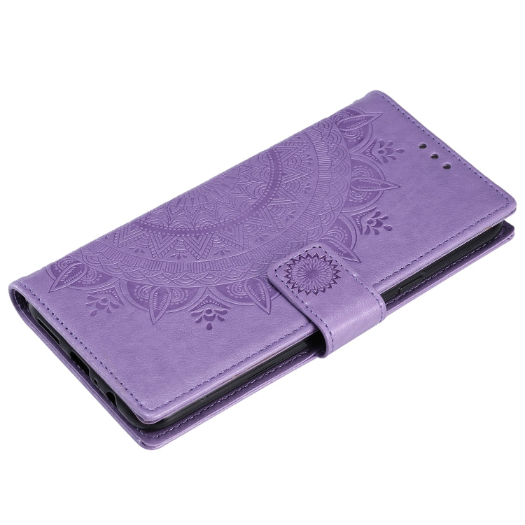 For Samsung Galaxy A20s Totem Flower Embossed Horizontal Flip TPU + PU Leather Case with Holder & Card Slots & Wallet