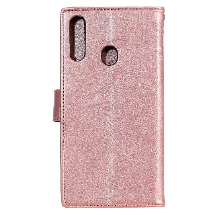 For Samsung Galaxy A20s Totem Flower Embossed Horizontal Flip TPU + PU Leather Case with Holder & Card Slots & Wallet
