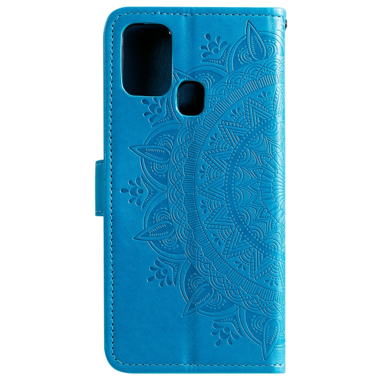 For Samsung Galaxy A21s Totem Flower Embossed Horizontal Flip TPU + PU Leather Case with Holder & Card Slots & Wallet