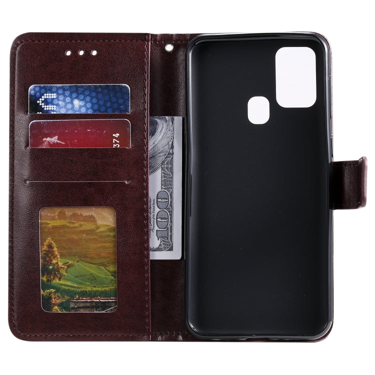 For Samsung Galaxy A21s Totem Flower Embossed Horizontal Flip TPU + PU Leather Case with Holder & Card Slots & Wallet