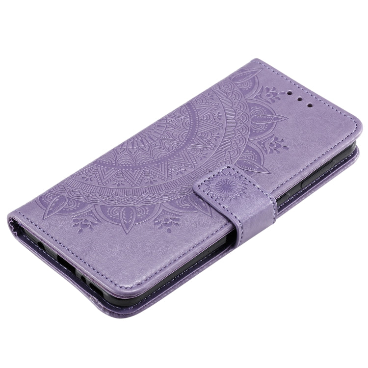 For Samsung Galaxy A21s Totem Flower Embossed Horizontal Flip TPU + PU Leather Case with Holder & Card Slots & Wallet