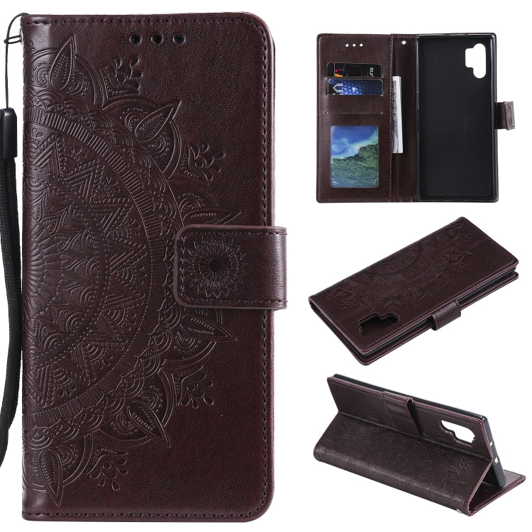 For Samsung Galaxy A32 4G Totem Flower Embossed Horizontal Flip TPU + PU Leather Case with Holder & Card Slots & Wallet
