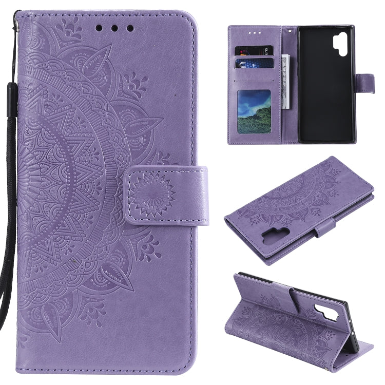 For Samsung Galaxy A32 4G Totem Flower Embossed Horizontal Flip TPU + PU Leather Case with Holder & Card Slots & Wallet
