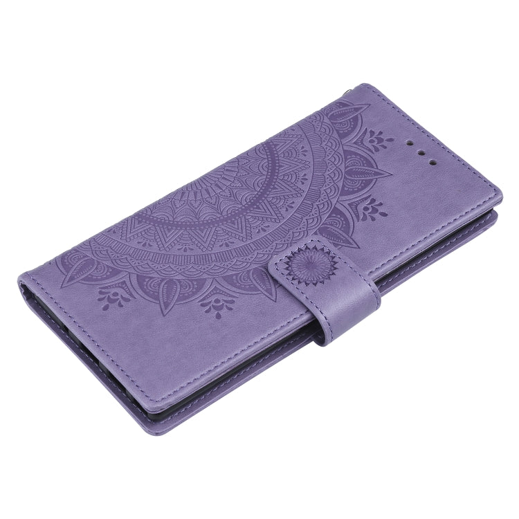 For Samsung Galaxy A32 4G Totem Flower Embossed Horizontal Flip TPU + PU Leather Case with Holder & Card Slots & Wallet
