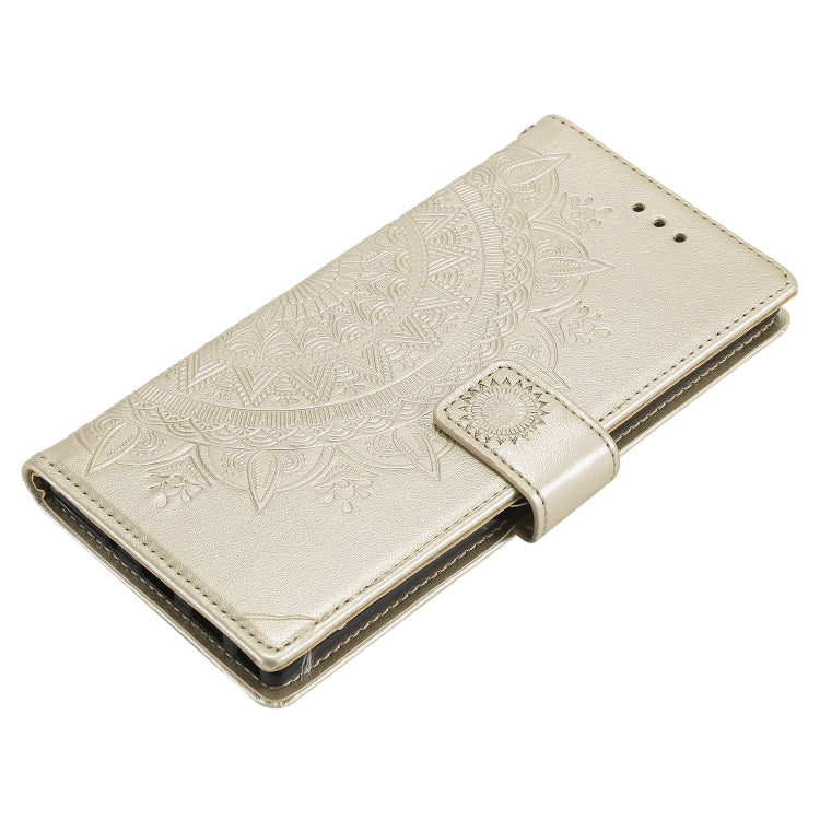 For Samsung Galaxy A32 4G Totem Flower Embossed Horizontal Flip TPU + PU Leather Case with Holder & Card Slots & Wallet