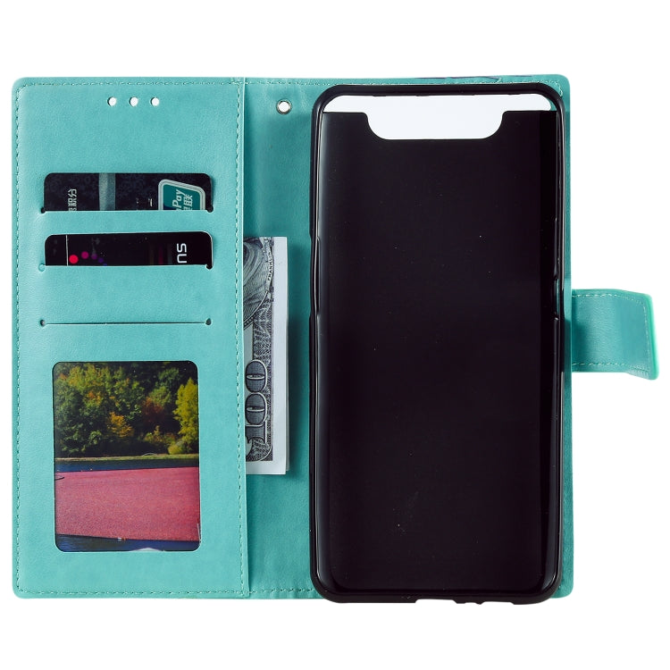 For Samsung Galaxy A80 / A90 Totem Flower Embossed Horizontal Flip TPU + PU Leather Case with Holder & Card Slots & Wallet