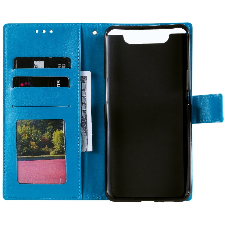 For Samsung Galaxy A80 / A90 Totem Flower Embossed Horizontal Flip TPU + PU Leather Case with Holder & Card Slots & Wallet