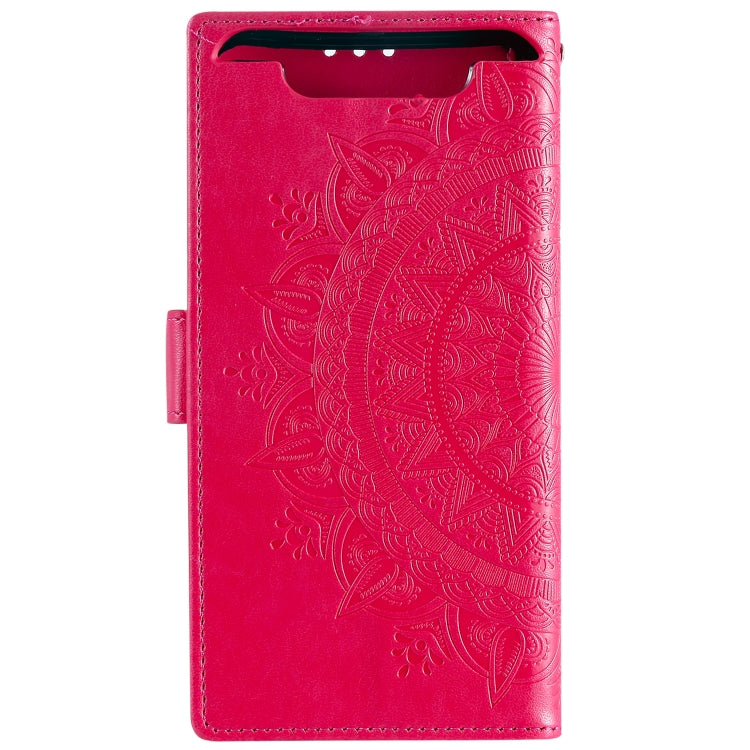For Samsung Galaxy A80 / A90 Totem Flower Embossed Horizontal Flip TPU + PU Leather Case with Holder & Card Slots & Wallet